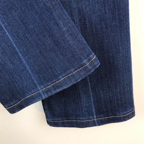 HUDSON Jeans Flap Pockets Straight Leg Dark Wash Size 27 Y2K Mid Low Rise - Picture 7 of 8